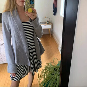 Eileen Fisher Angora Rabbit Blend Cardigan Sweater